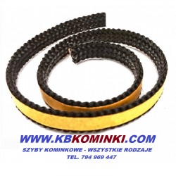 Sznur płaski z klejem 25x3,5mm do kominka. www.kbkominki.com